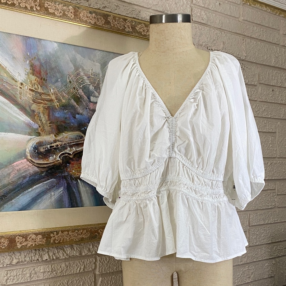 Old Navy Smocked Peplum Top - Picture 6 of 10